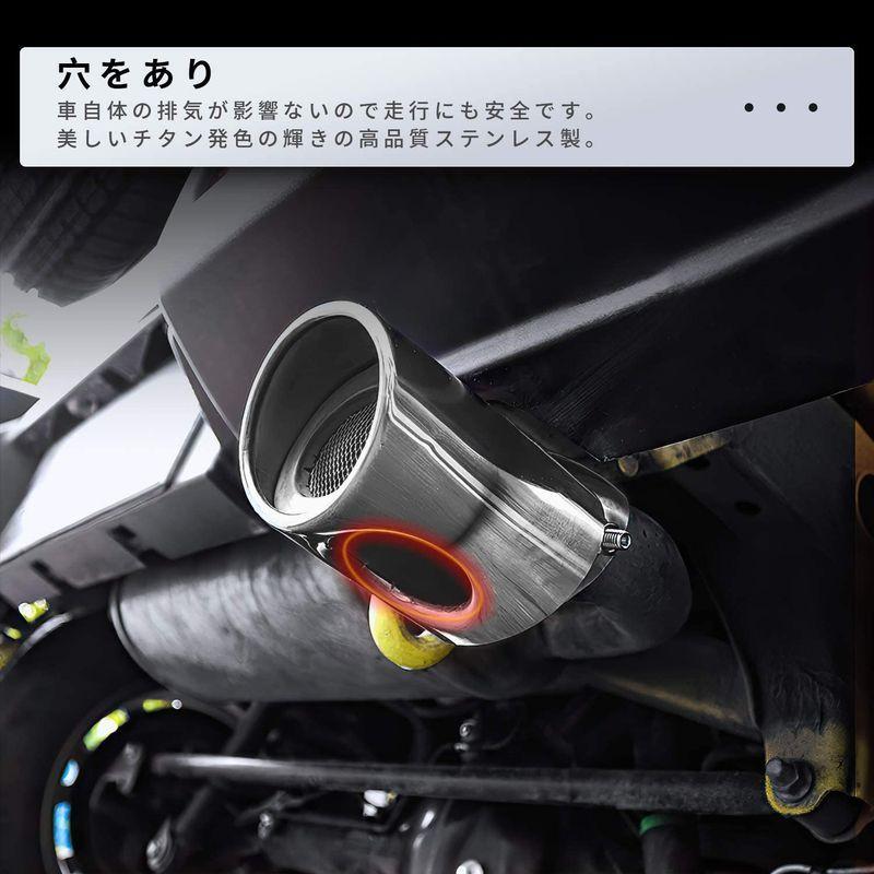 トレンド 新型ジムニーマフラーカッター 適合スズキジムニー Jb74エアロパーツ ジムニーシエラ Jb64 テールパイプ ステンレス製 簡単取り付け Punktsy Eu