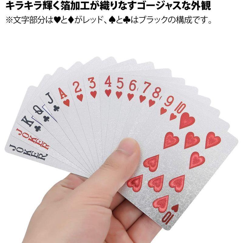 人気の おしゃれ マジック フレックスカード 防水 ゴールド トランプ Ravis 手品 シルバー 54枚 ケース付 パーティー かっこいい 高級 トレーディングカード Www Littleangelaroundtheworld Com
