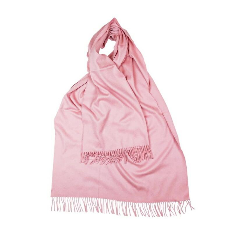 ジョンストンズ カシミアストール オーキッド / PLAIN CASHMERE STOLE