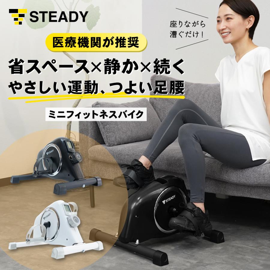 STEADY 【2024年新型】ミニフィットネスバイク 足元 静音 小型 STEADY 【2024年新型】ミニフィットネスバイク 足元 静音 小型