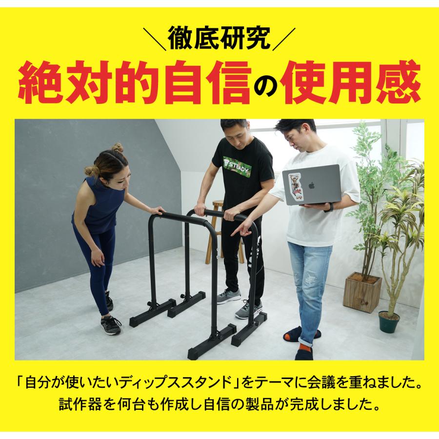 STEADY ディップススタンド 新開発TS System支柱 耐荷重150kg STEADY ディップススタンド 新開発TS System支柱 耐荷重150kg