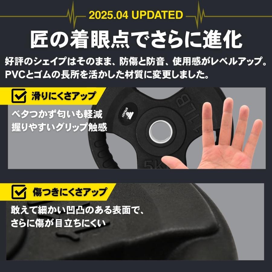 STEADY（ステディ） バーベルシャフト プレート セット 60 80 100