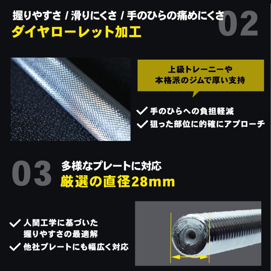 STEADY（ステディ） バーベルシャフト プレート セット 60 80 100