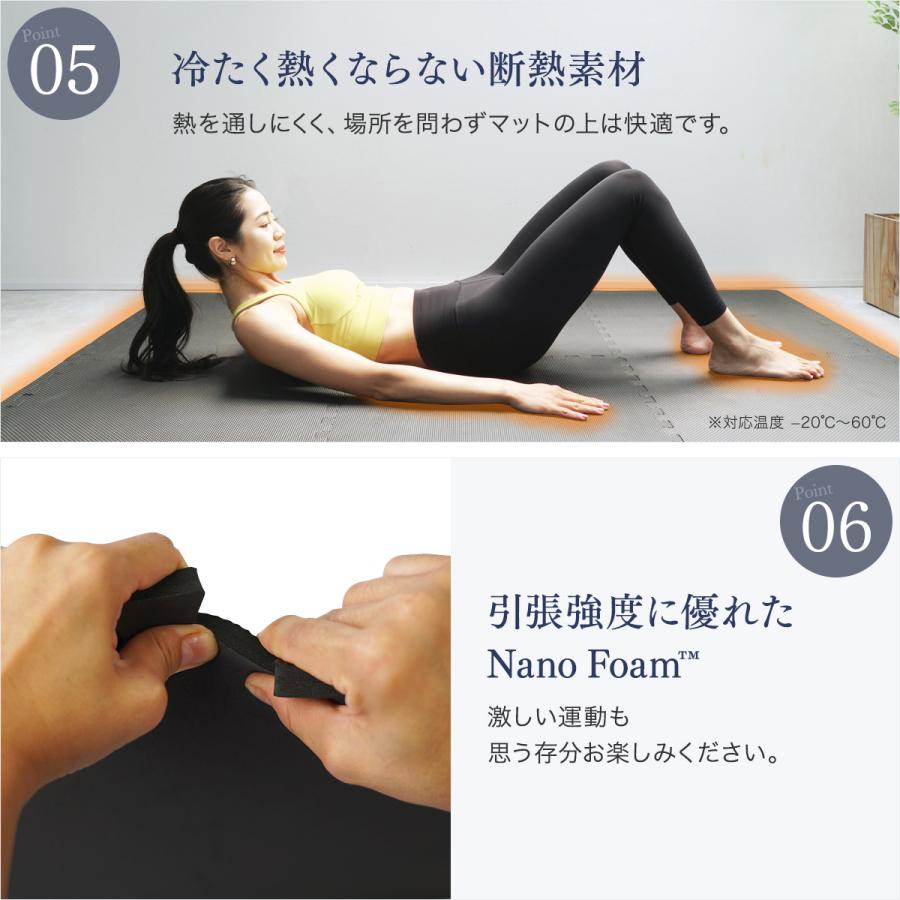 ジョイントマットと専用パーツ STEADY（ステディ） ジョイントマット 64×64cm 厚さ10mm 高密度