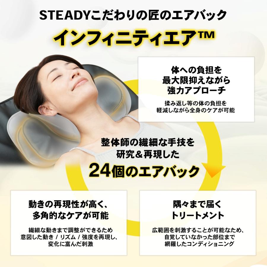 STEADY（ステディ） ストレッチシート 温熱 家庭用 3Dエアバッグ
