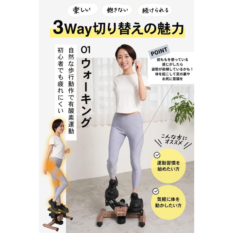 STEADY（ステディ） ツイストステッパー ステッパー 静音 3WAY 家庭用