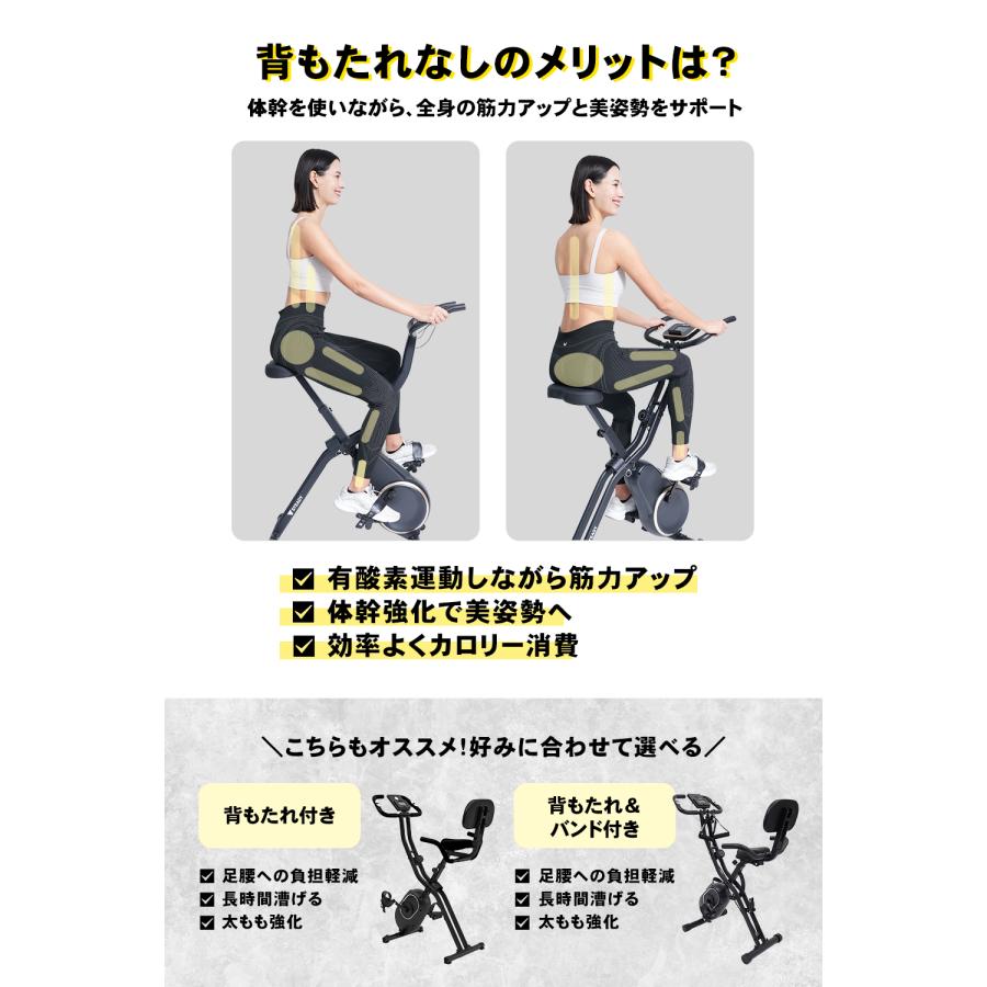 STEADY（ステディ） フィットネスバイクNeo マットブラック×ゴールド 1