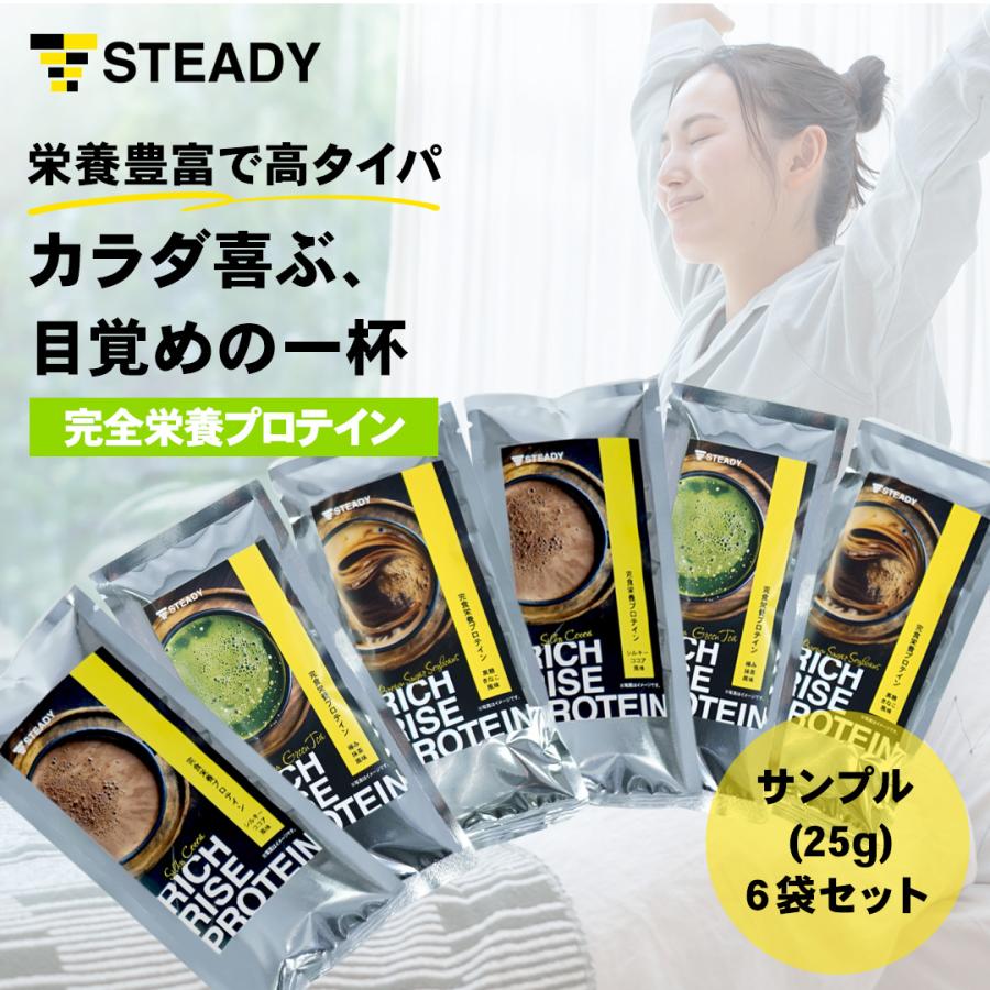 STEADY（ステディ） プロテイン 6点セット 完全栄養食 置き換え ホエイ