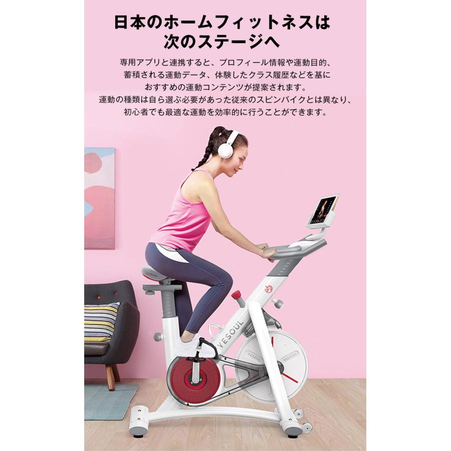 YESOUL スピンバイク フィットネスバイク 【 静音 / 連続100分 / 100