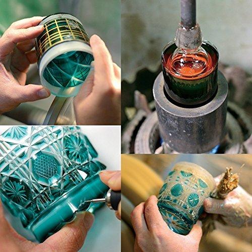 山下工芸 薩摩切子 伝匠猪口 藍 φ6.5×5.5cm 13040030 φ6 5×5 5cm ネイビー