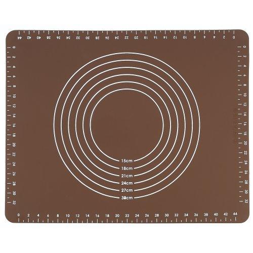 ヨシカワ ホームベーカリー倶楽部 シリコンマット SJ1455 ブラウン 50×40×0.1cm | 