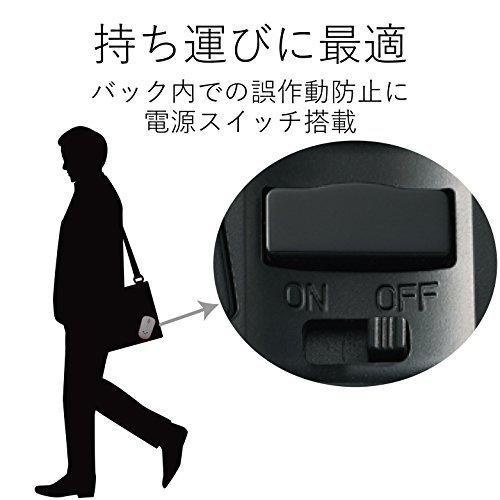 エレコム マウス ワイヤレス (レシーバー付属) Mサイズ 3ボタン 静音 IRセンサー 省電力 ブラック M-IR07DRSBK｜maebashi-store01｜07