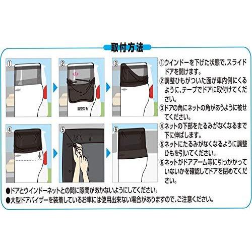 メルテック 車用 ウィンドウネット スライドドア用 W1100×H770mm(1枚入) Meltec WP-32 |  | 06