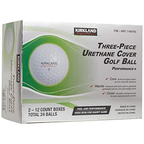 1738円 35 Off Kirkland Signature カークランドシグネチャー ウレタンカバーゴルフボール 3ピース 2ダース 24個入り ホワイト