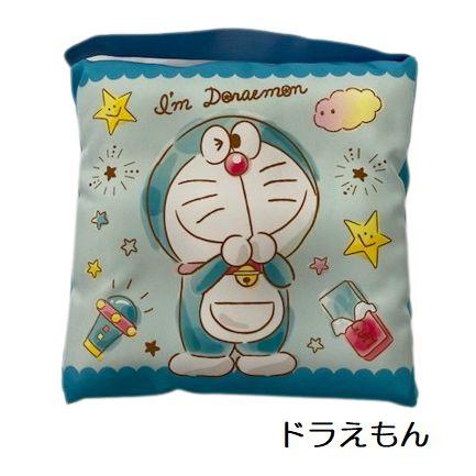 スクールクッション ゴム付き キャラクター 約30×30×5cm キャラクター