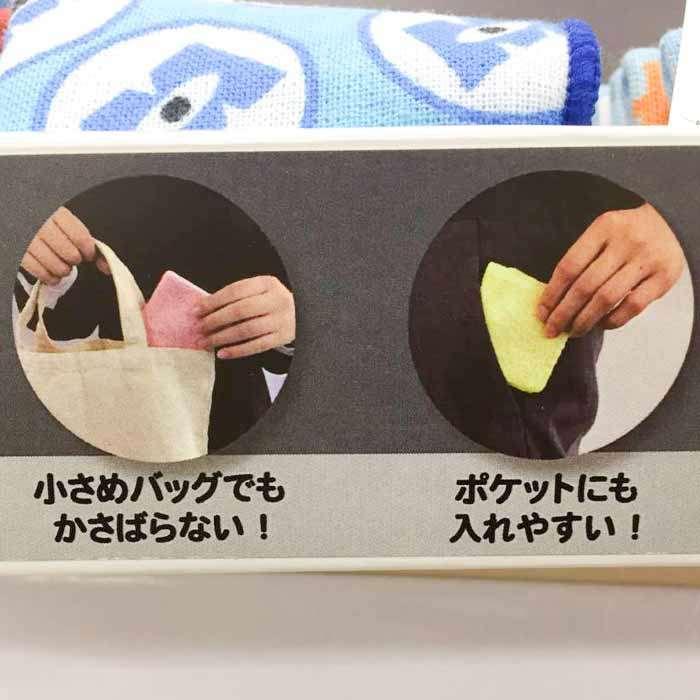 表ガーゼ裏パイル 豆タオル ピクサー9柄 約15×15cm ハンカチ はんかち