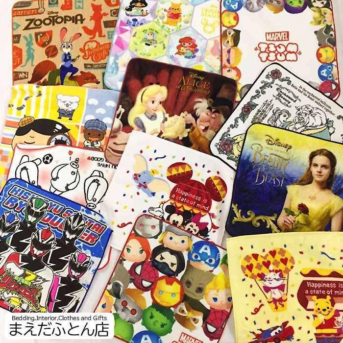 Disney（ディズニー） ハンカチタオル4枚組（キャラクター柄込おまかせ