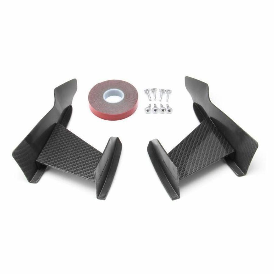 汎用 フロント カナード 3D スポイラー エアロ フロントバンパー