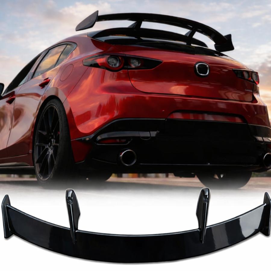 マツダ3リアスポイラー マツダ Mazda3 アクセラ リアスポイラー リアウイング GTウイング リア