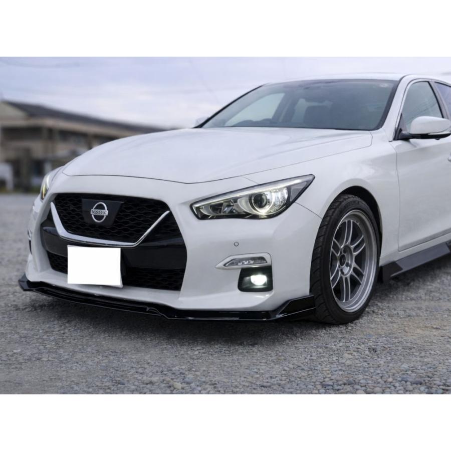 日産 スカイライン フロントリップスポイラー フロント バンパー