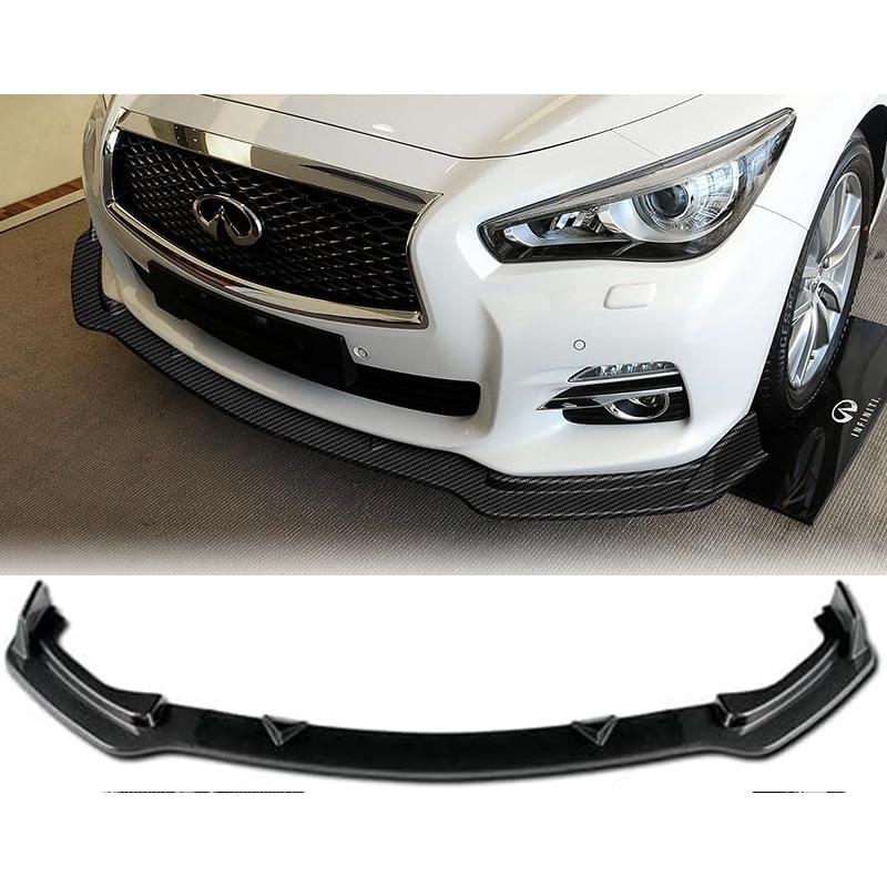 v37スカイラインフロントリップ フロントバンパー スポイラー エアロ 日産 V37 スカイライン フロントリップスポイラー スポイラー ベース