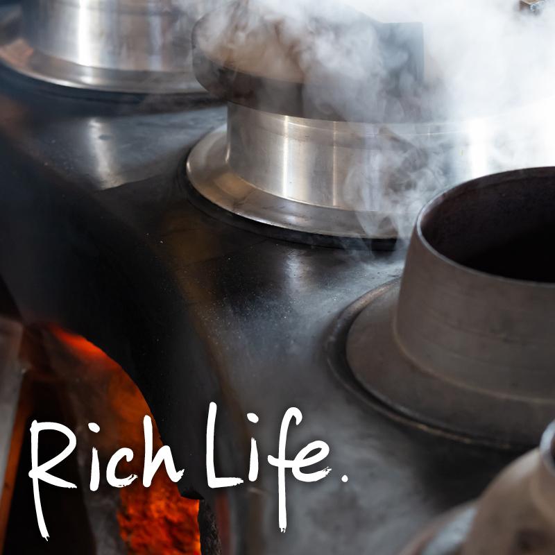 羽釜 かまど 釜飯 ご自宅料亭セット 黒色 1合 炊き 2組 作り方