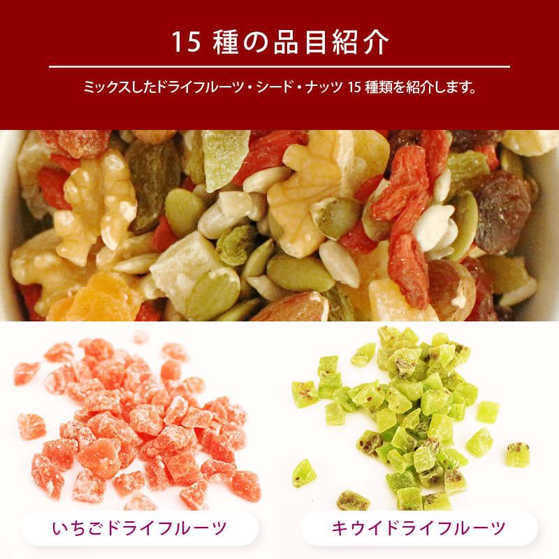 ナッツ類 十五種類の健美ミックス 600g 前田家 ドライフルーツ