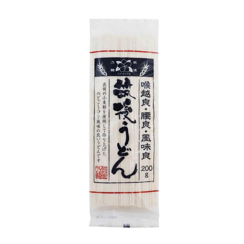 MAEDAYA 前田家 筑後うどん 乾麺 2人前 x1袋 ゆで時間7分 ざるうどん