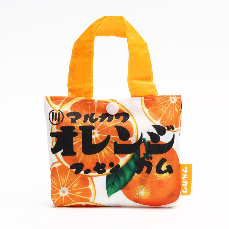 お菓子パッケージ エコバッグ マルカワフーセンガム オレンジ