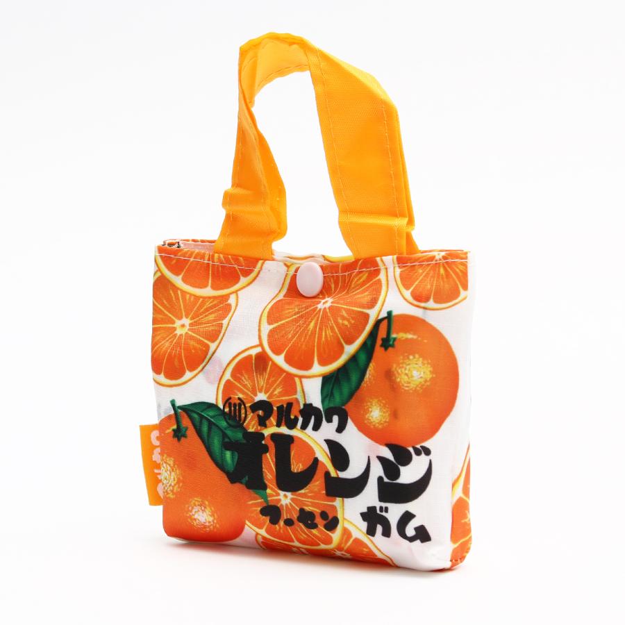 お菓子パッケージ エコバッグ マルカワフーセンガム オレンジ