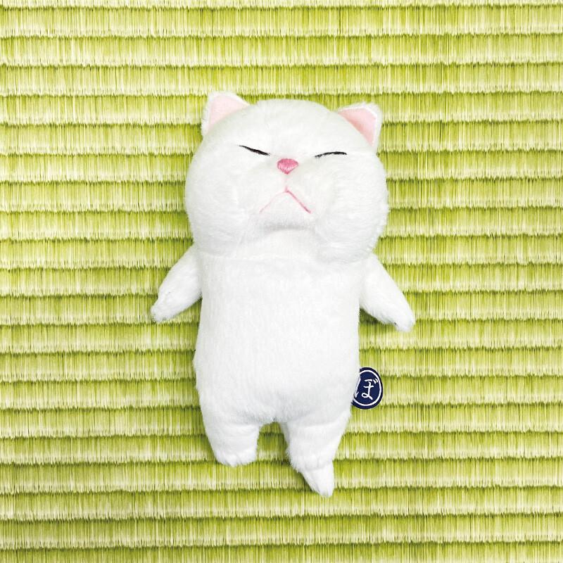 ねこのぬいぐるみ ぼうみたいなねこ ぬいぐるみ ぼうねこ しろ