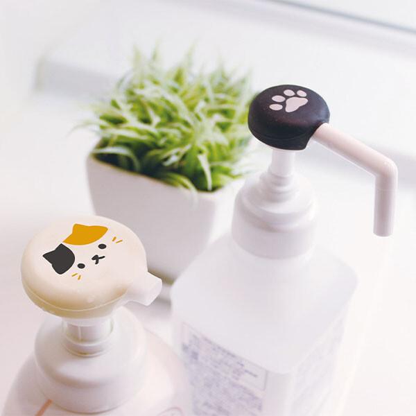 ポンプヘッド用 抗菌シリコンキャップ PUSH！PET プッシュペット 大小2