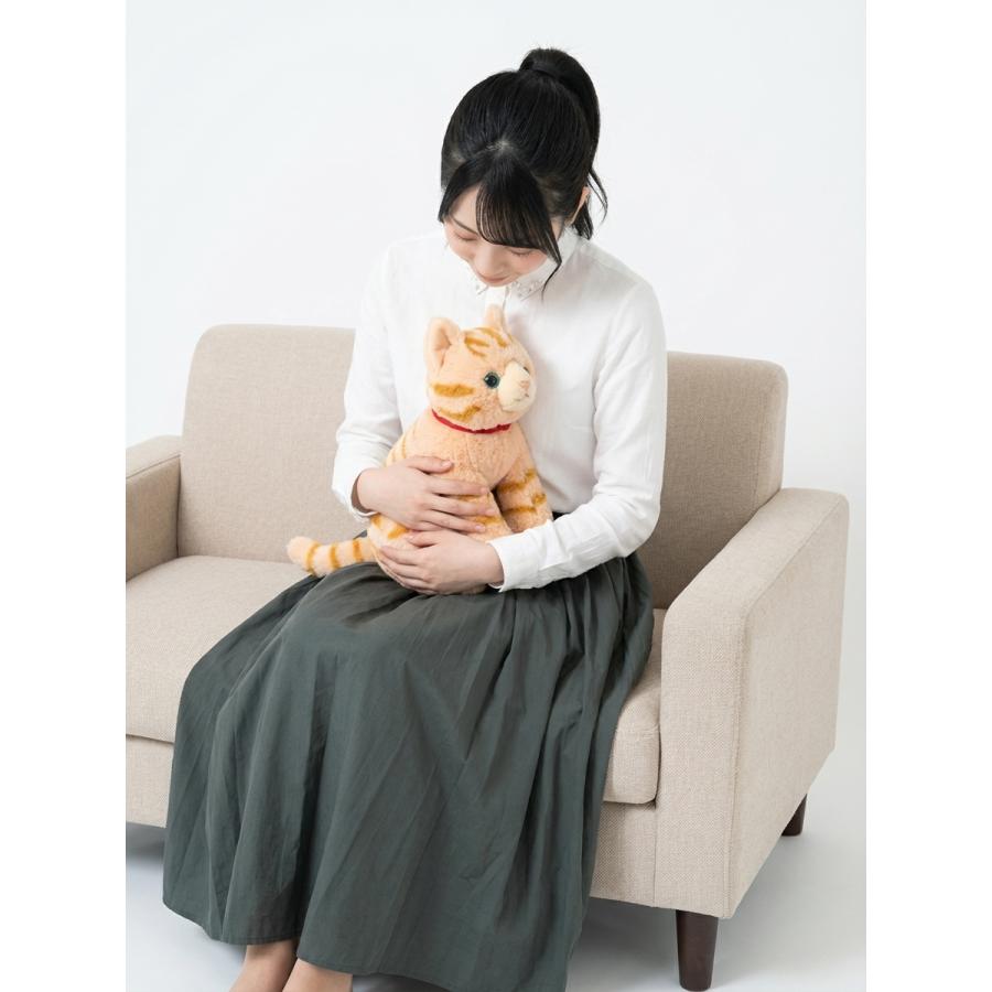 Sunlemon（サンレモン） ひざねこ ブラウン Mサイズ ネコ リアル