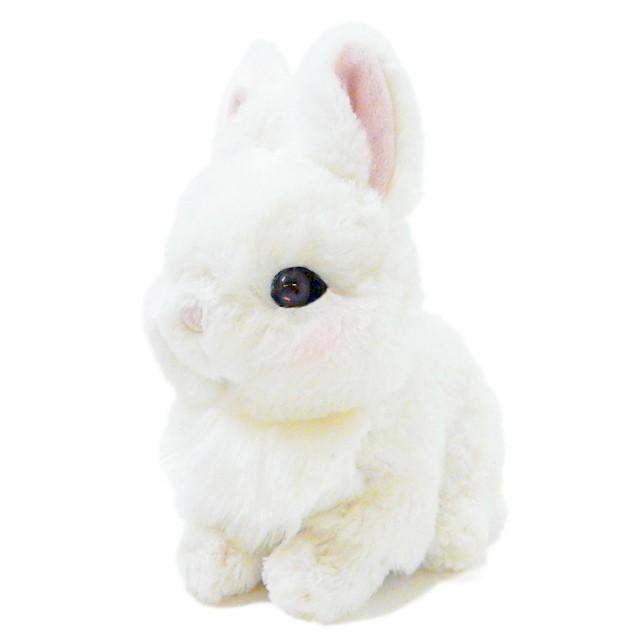 ふゆのひラニー　リボンヌ・うさぎ・ボディフック　16g 子ウサギのぬいぐるみ ラピヌ ドワーフホト : メッチェン洋品
