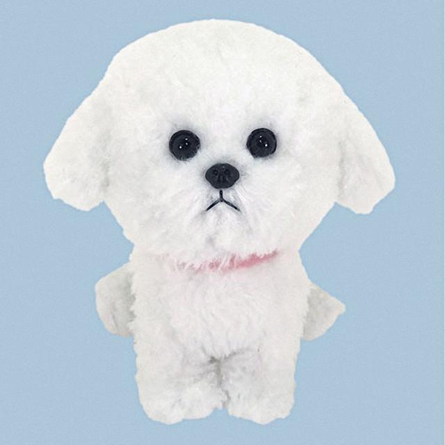 小さな犬のぬいぐるみ Pups パプス ビションフリーゼ Sl メッチェン洋品雑貨店 通販 Yahoo ショッピング