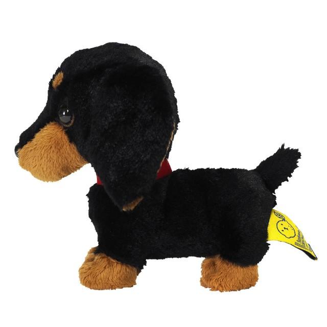 犬のぬいぐるみ PUPS! パプス 新デザイン ミニチュアダックス ブラック