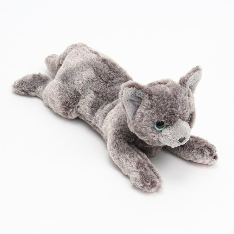 ひざねこ ロシアンブルー S ぬいぐるみ リアル ネコ 癒し系 もふもふ