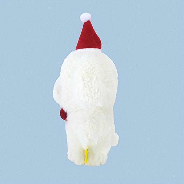 ふわふわ たっとん(S) クリスマスバージョン サンタいぬ ホワイト