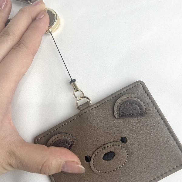 サニーサイド くまくん リールパスケース ICカードケース JW-0550