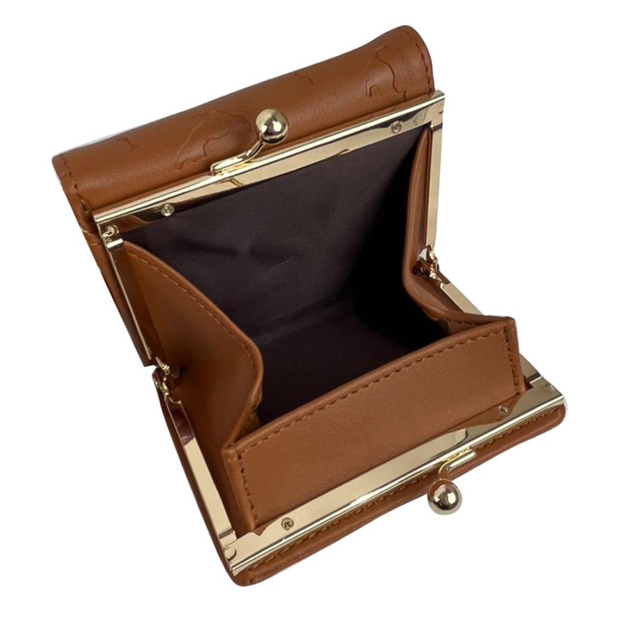 Sunny Side ちゅるんと肉球 がま口 折財布 コンパクト ミニ財布