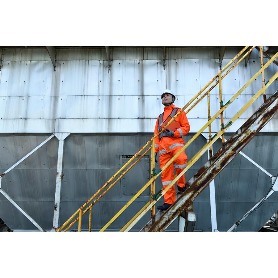 APt PRO AP700 反射付 レインスーツ プロ仕様 作業用 収納袋付き