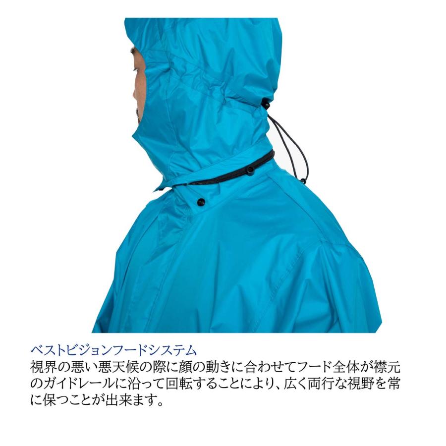 APt collection AP600 透湿 レインスーツ 作業用 回るフード 収納袋