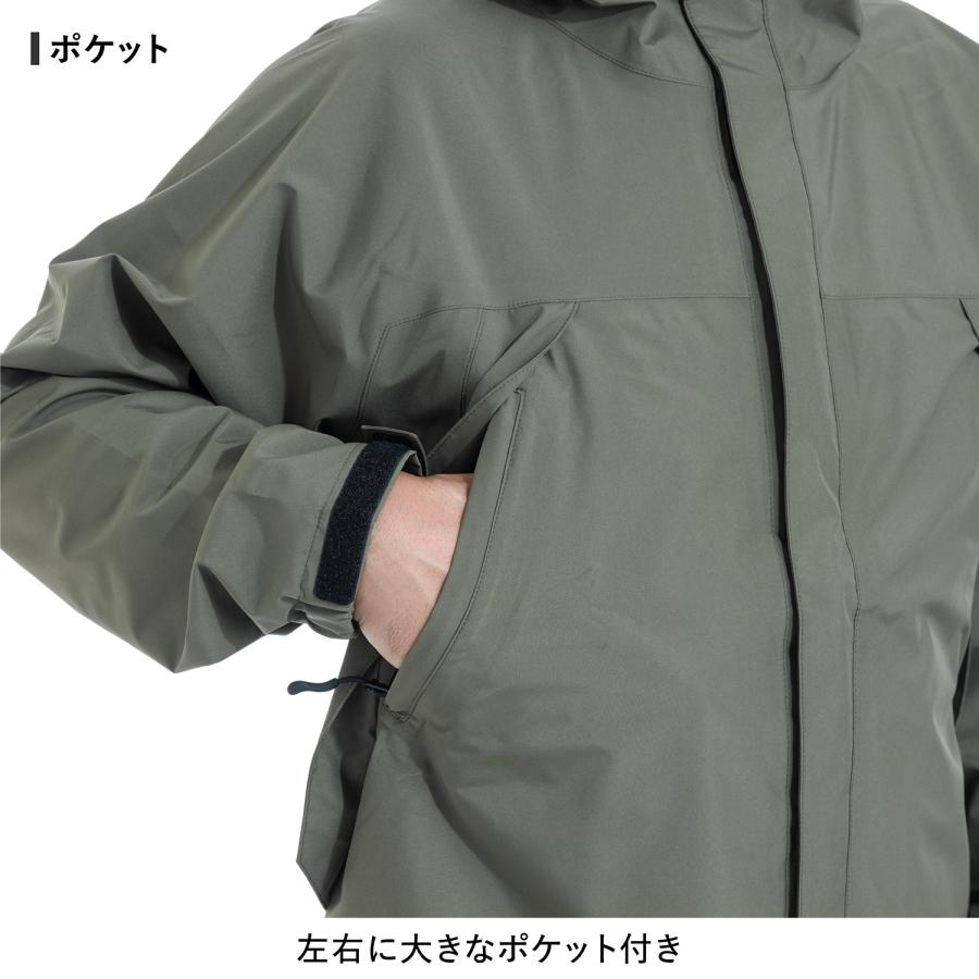MG001 GORE 2L RAIN JACKET ゴアテックス レインジャケット  GORE-TEX レインウェア 防水 雨具｜maegaki｜04