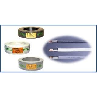 冨士電線 VCTFK 1.25sqx2 平型ケーブル 黒色 VCTFK1.25sqx2C 小判