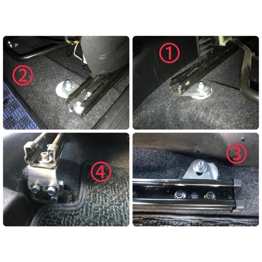 フィアット・アバルト500/595用ノーマルシート用ローポジションアダプタ フィアット・アバルト500/595用ノーマルシート用ローポジション