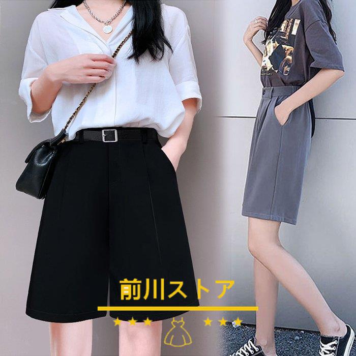 ハーフパンツ レディース 半ズボン ショートパンツ 長め カジュアル ボトムス 五分丈 涼しい 女性 学生 大人 ショーパン 夏用 短パン送料無料 0107btms28 前川ストア 通販 Yahoo ショッピング