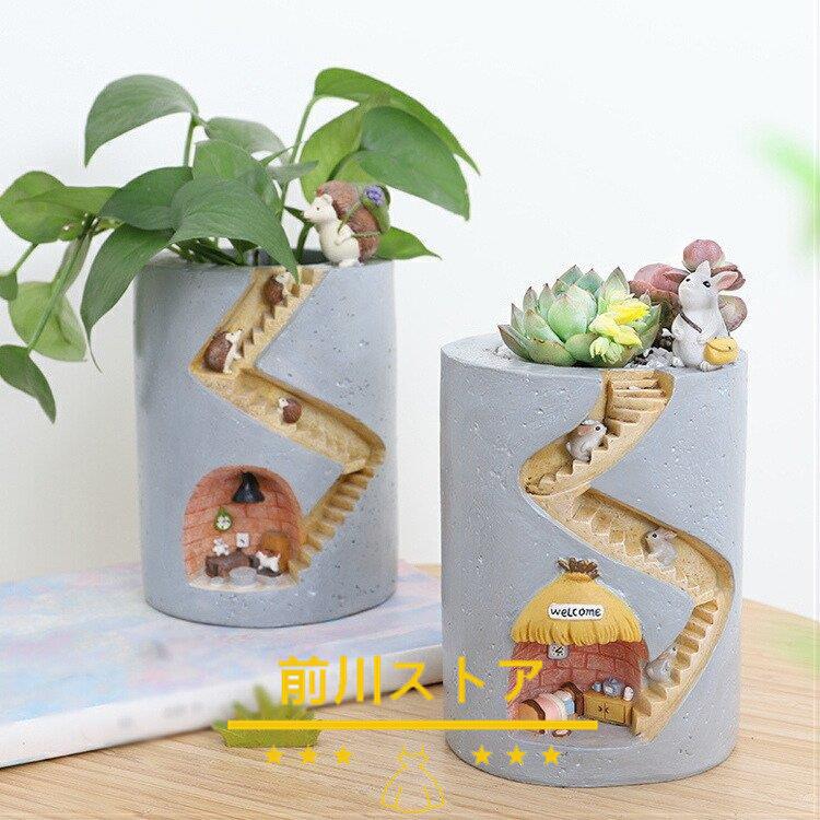 植木鉢 花瓶 プランター おしゃれ 鉢植え 花 栽培 プレゼント ギフト 通販 かわいい ガーデニング グレーゴージャス シャビーシック Amt12 送料無料 卓出