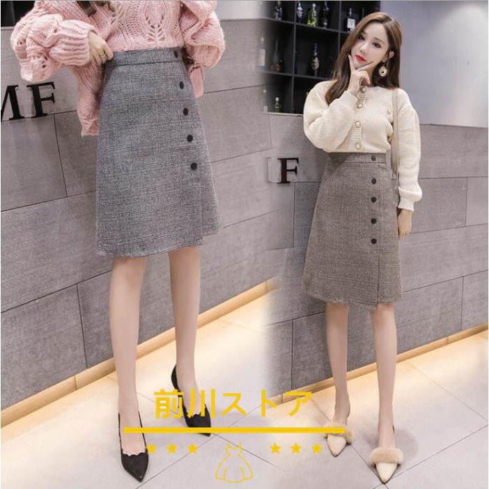 人気ブランドの新作 きれいめ ミディアム丈スカート タイトスカート 冬 秋 Aラインスカート チェック ウール混スカート レディース スカート ボトムス 40代 30代 大きいサイズ その他ボトムス パンツ サイズ Xl Www Fattoriabacio Com