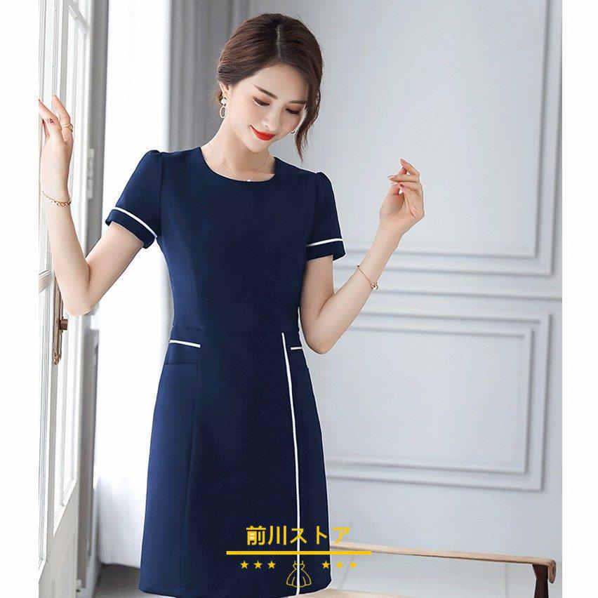 在庫一掃 ワンピース レディース 着痩せ Aラインワンピース春夏 30代 40代 50代 フォーマル ファッション 上品 半袖 Ol通勤 面接 ビジネス オフィス 入社 Honeymoon Style