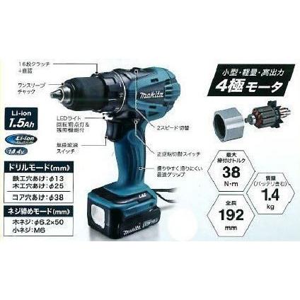Makita DF471DSHX 電動ドライバー 14.4V